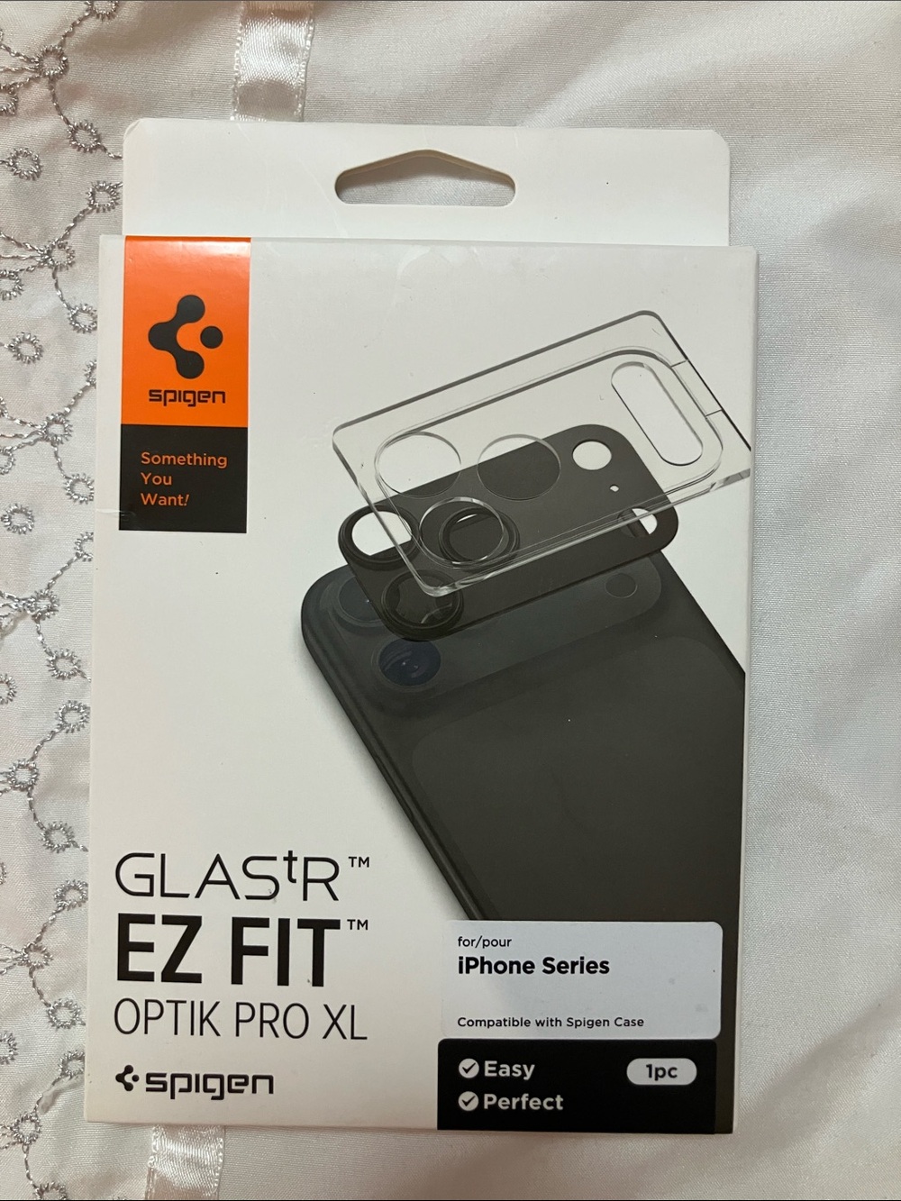 Spigen GLAS.tR EZ Fit Optik Pro XL Camera Protector - Black